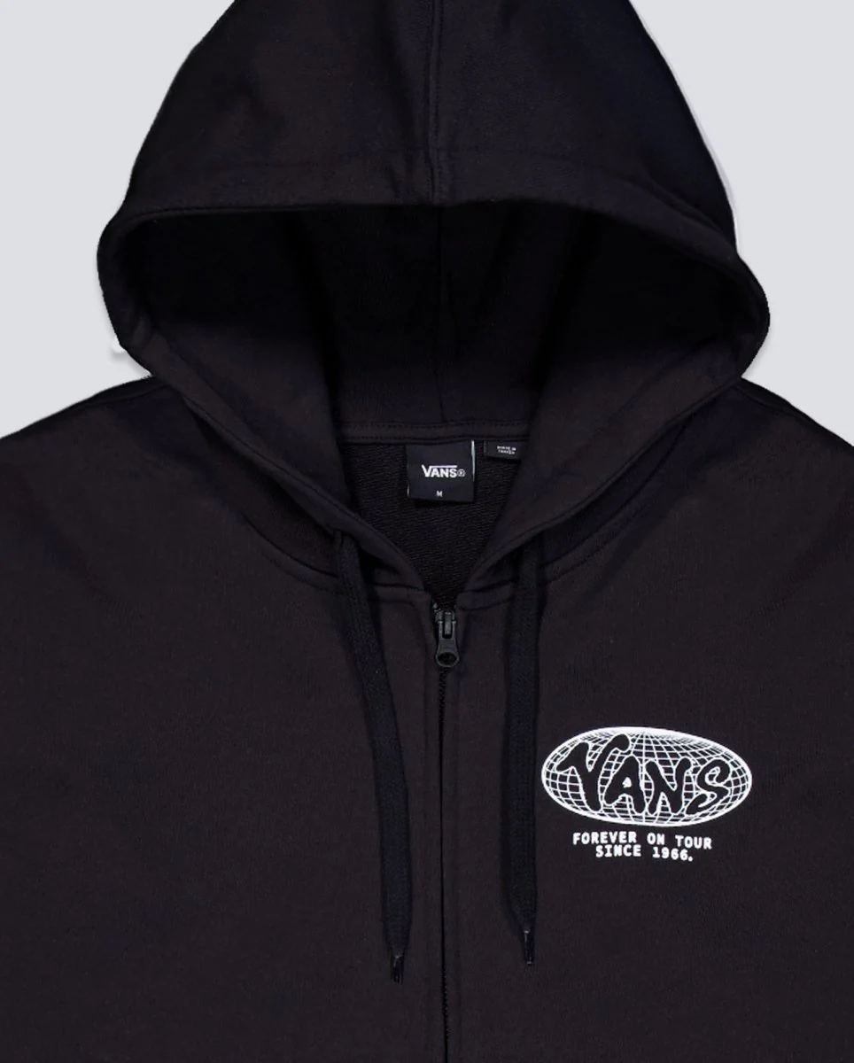 Sudadera con Capucha Vans World Tour Loose Negro Unisex - Image 6