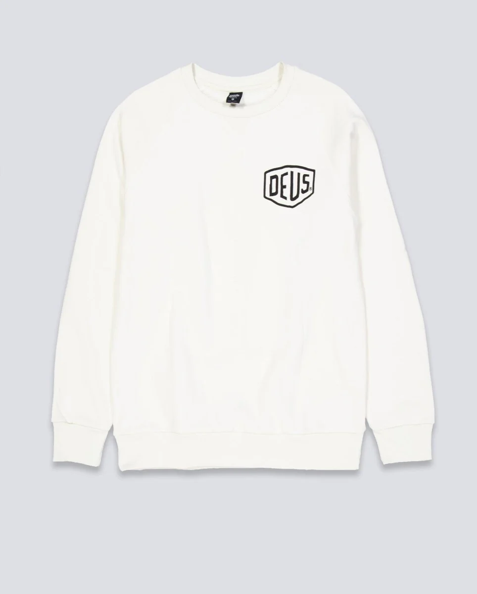 Sudadera Deus Biarritz Address Blanco Unisex
