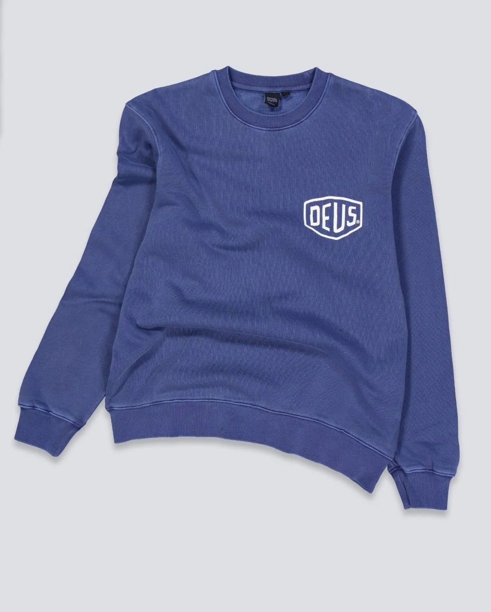 Sudadera Deus Shield Azul Unisex - Image 2