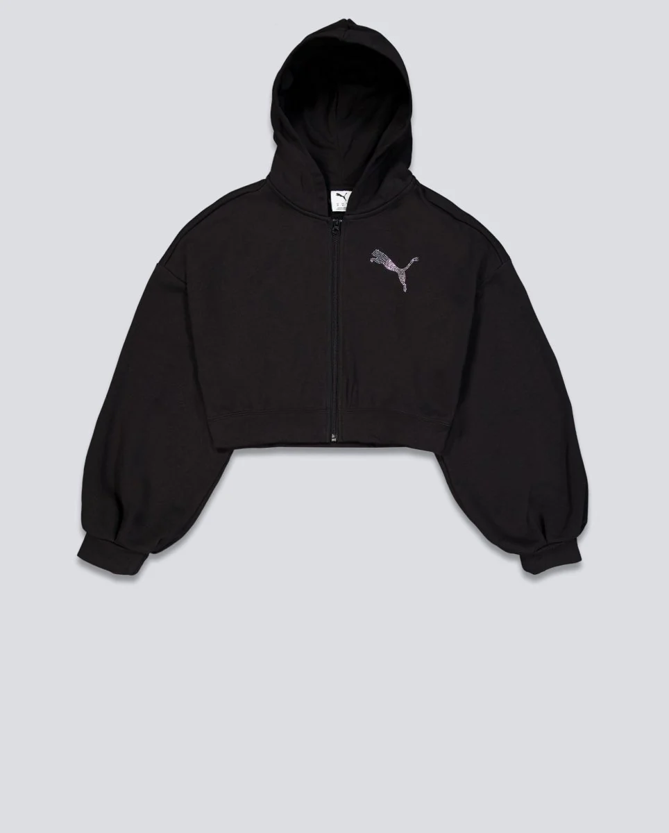 Sudadera Puma Essential Graphics Bedazzled Negro Mujer