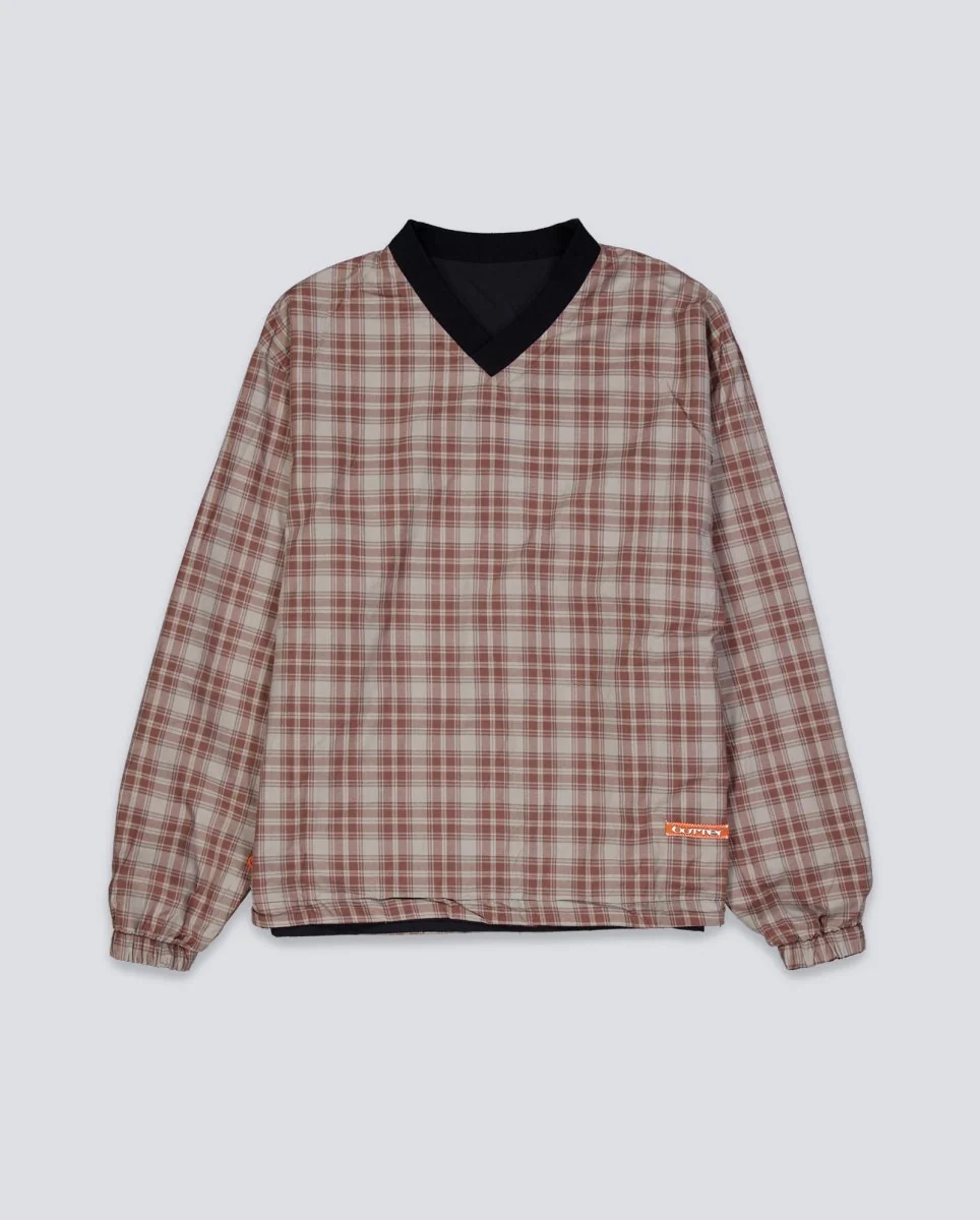 Sudadera Reversible Butter Goods Dugout Negra y Gris Unisex - Image 4