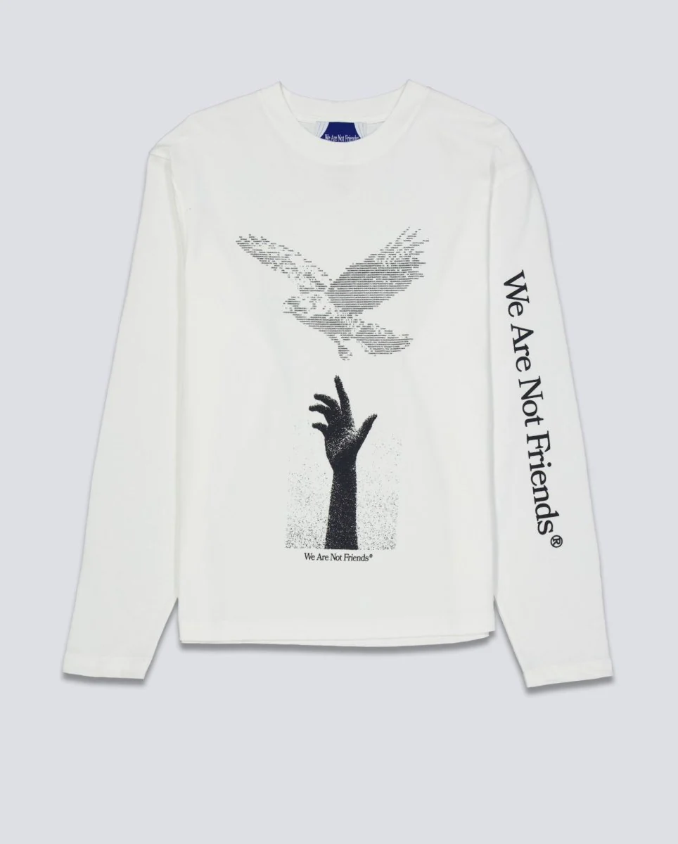 Sudadera We Are Not Friends AscII Falcon Blanca Unisex