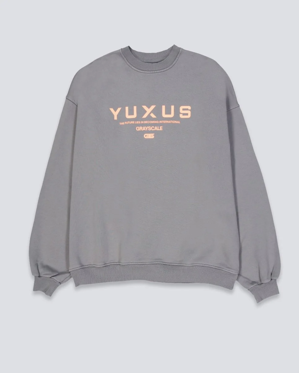 Sudadera Yuxus Grayscale Gris Unisex