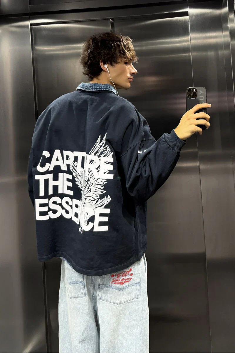 Sudadera Yuxus  Royal Belgrave Crewneck Azul Unisex - Image 3