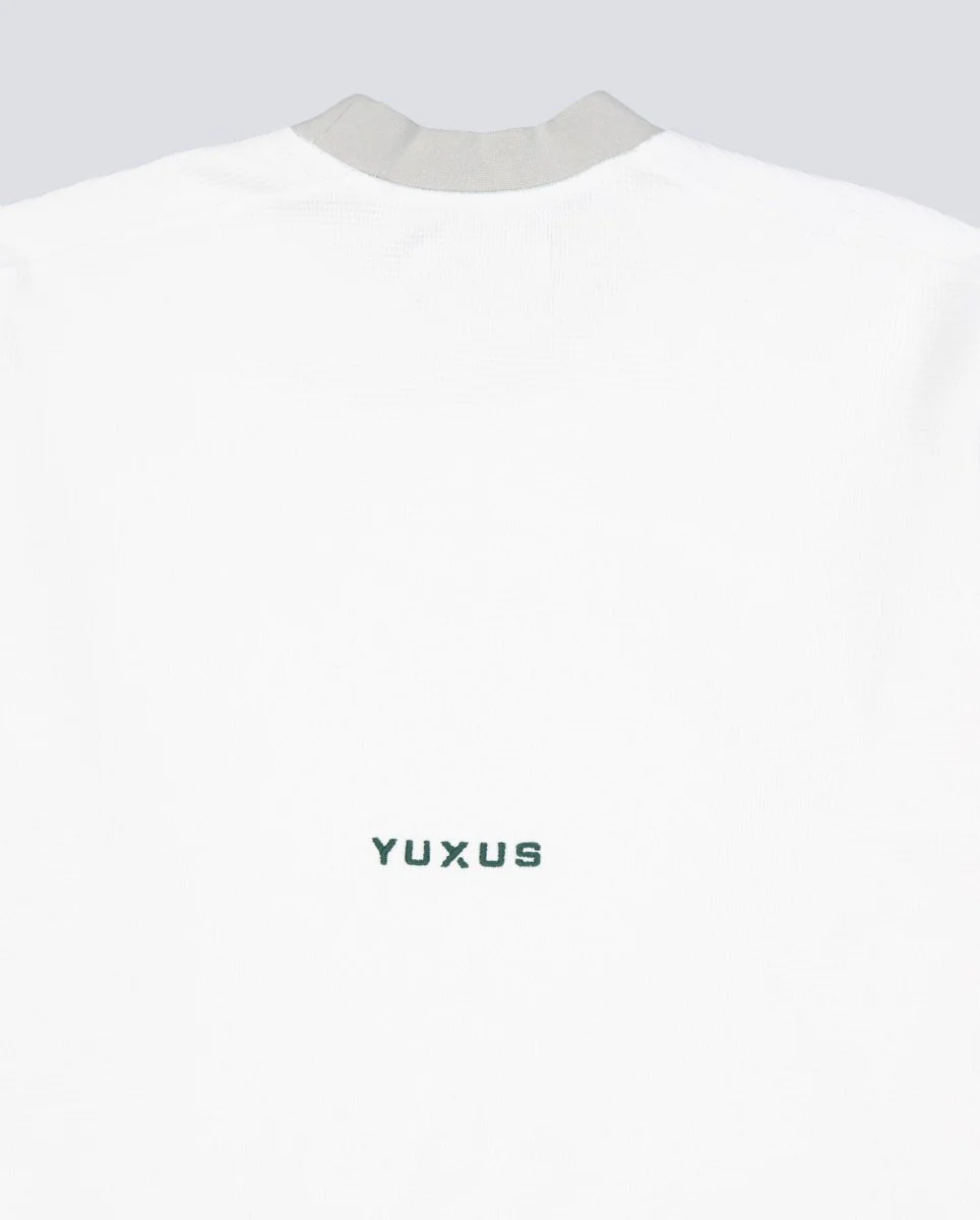 Sudadera Yuxus White Cronos Waffle Lonsleeve Blanco Unisex - Image 5