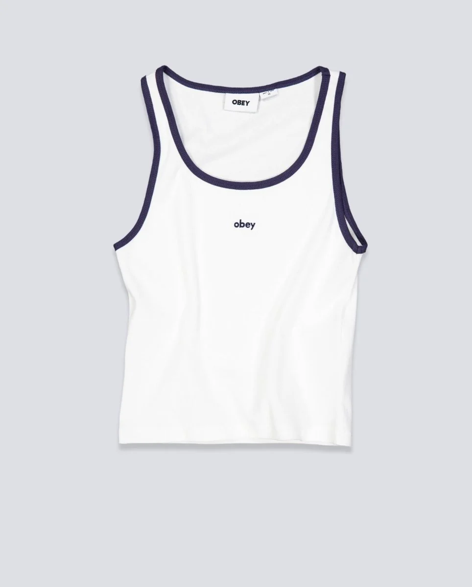Top Tirantes Obey Loren Rib Blanco Mujer - Image 2