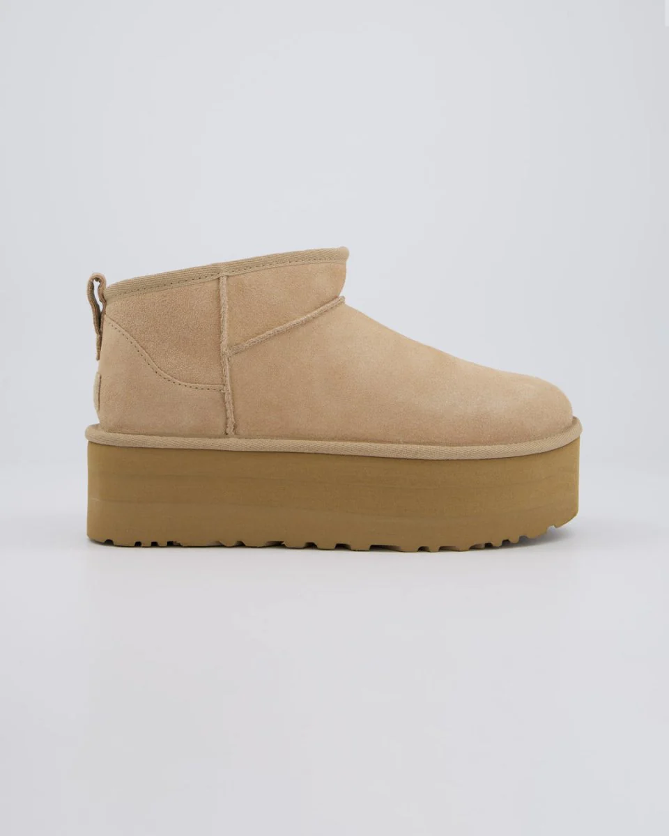 Ugg W Classic Ultra Mini Plat Beige Mujer - Image 3