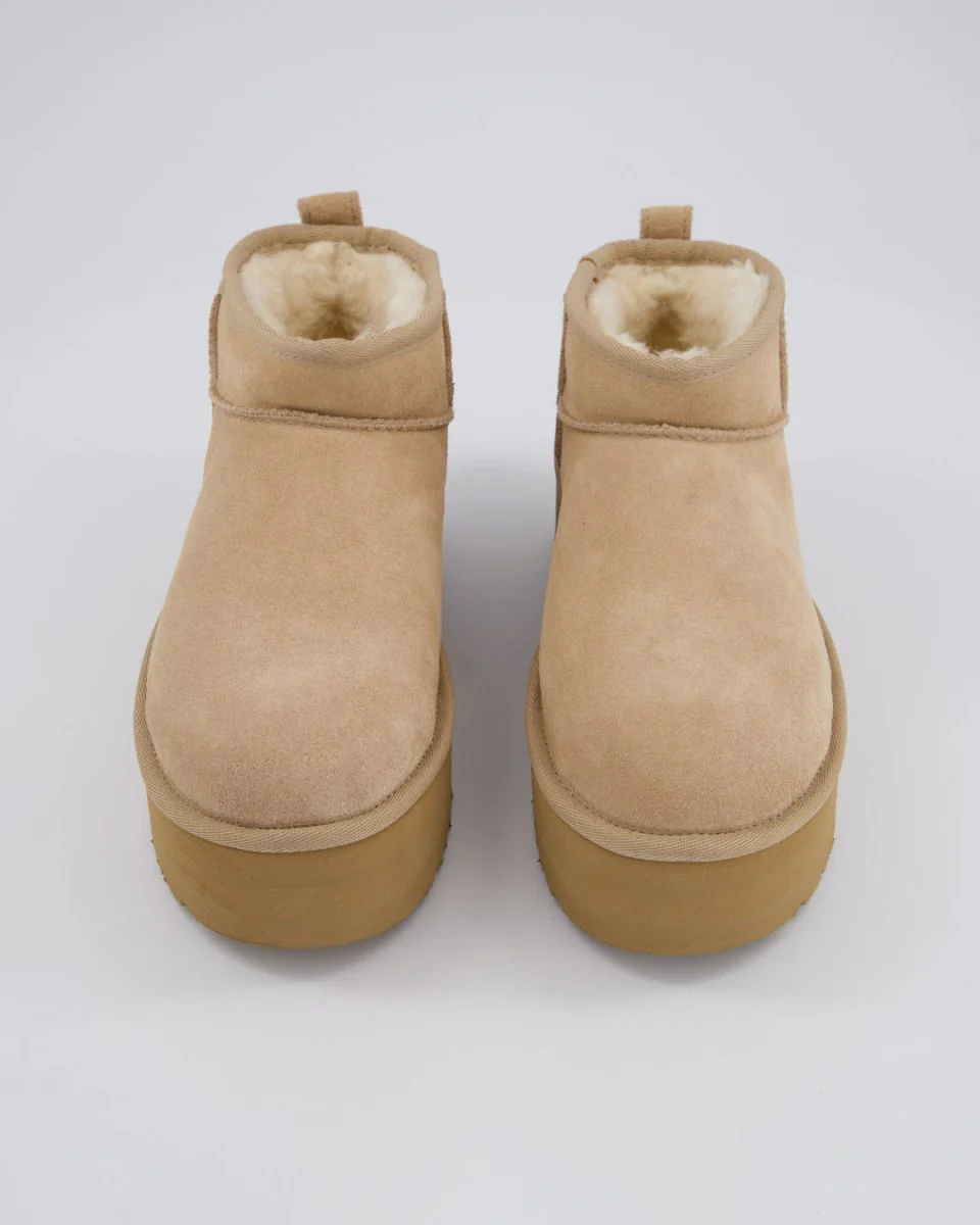 Ugg W Classic Ultra Mini Plat Beige Mujer - Image 4