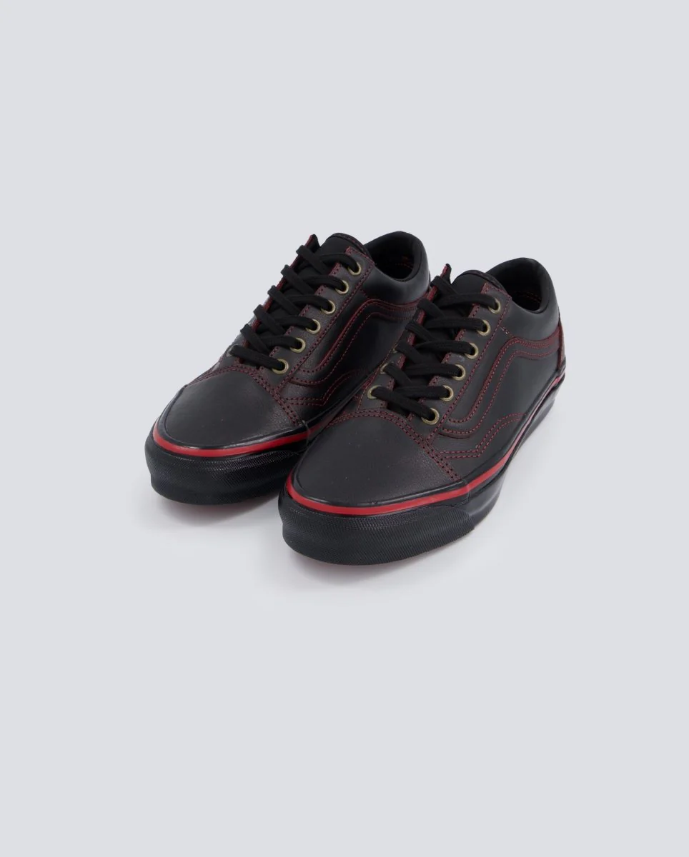 Vans Lx Old Skool Leather Negro Y Rojo Mujer - Image 5