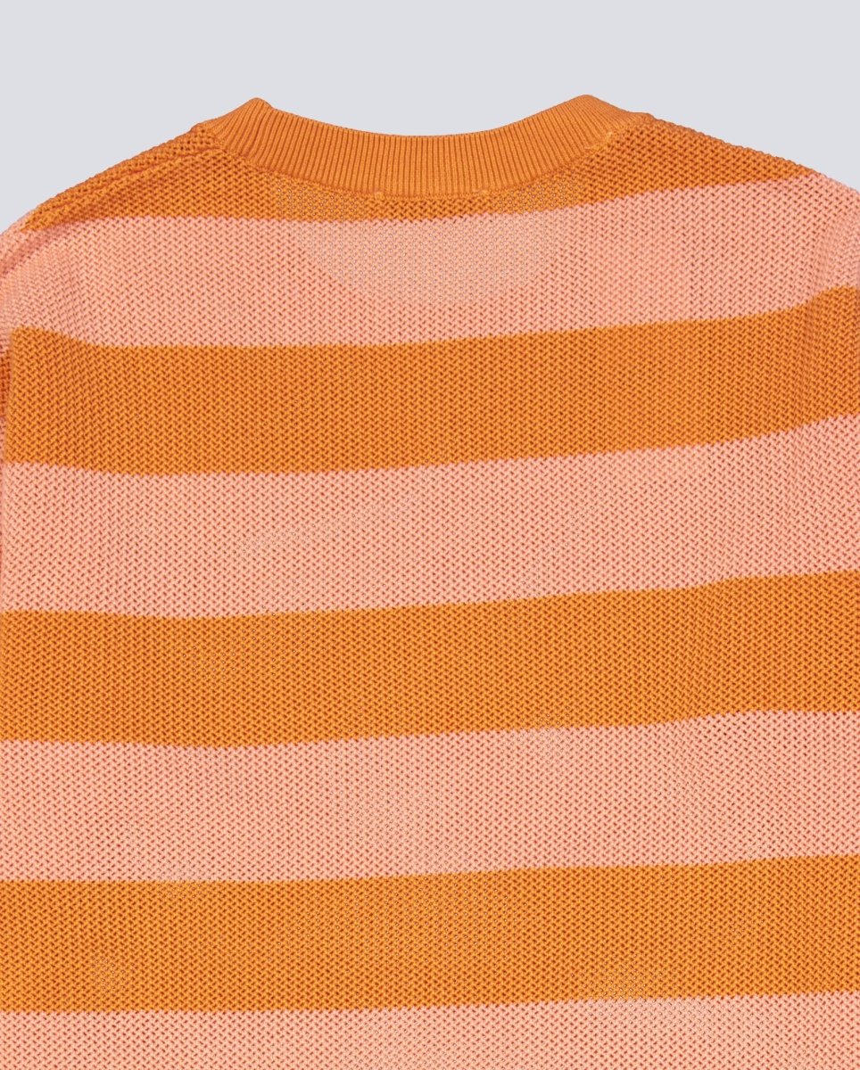 Vestido De Punto Lacoste Rayas Naranja Mujer - Image 5