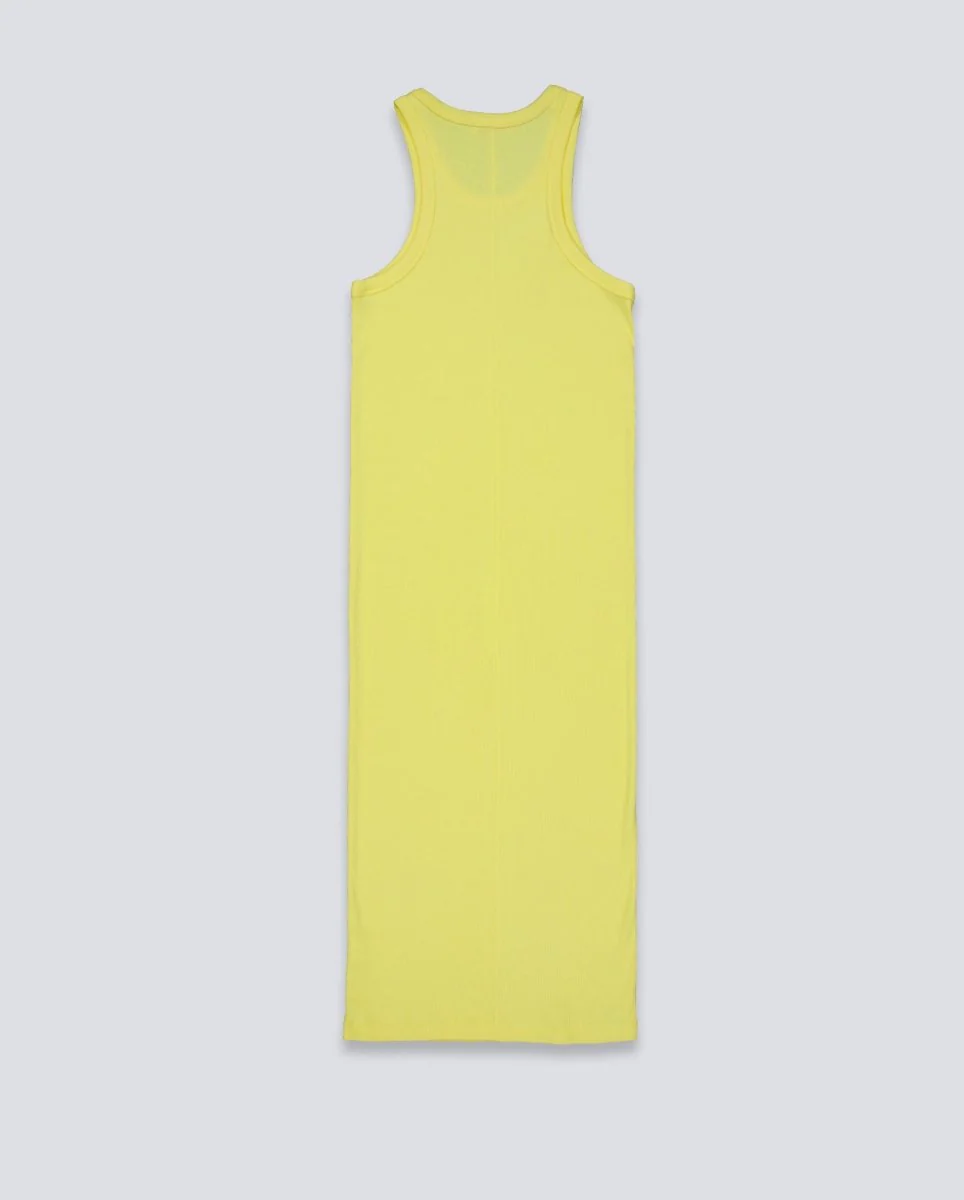 Vestido Largo Lacoste Robe Amarillo Mujer - Image 4