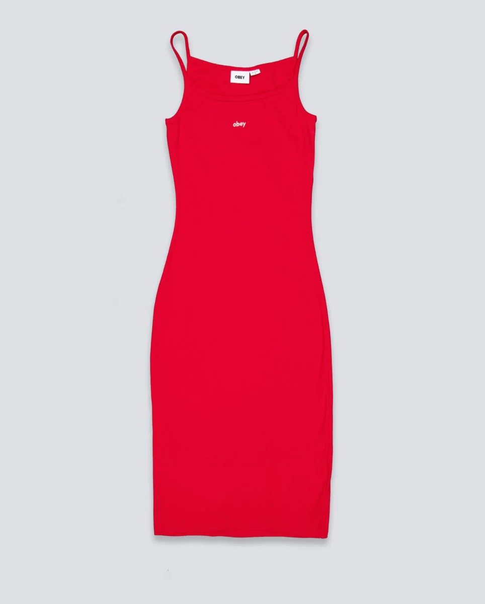 Vestido Obey Bianca Long Tank Rojo Mujer